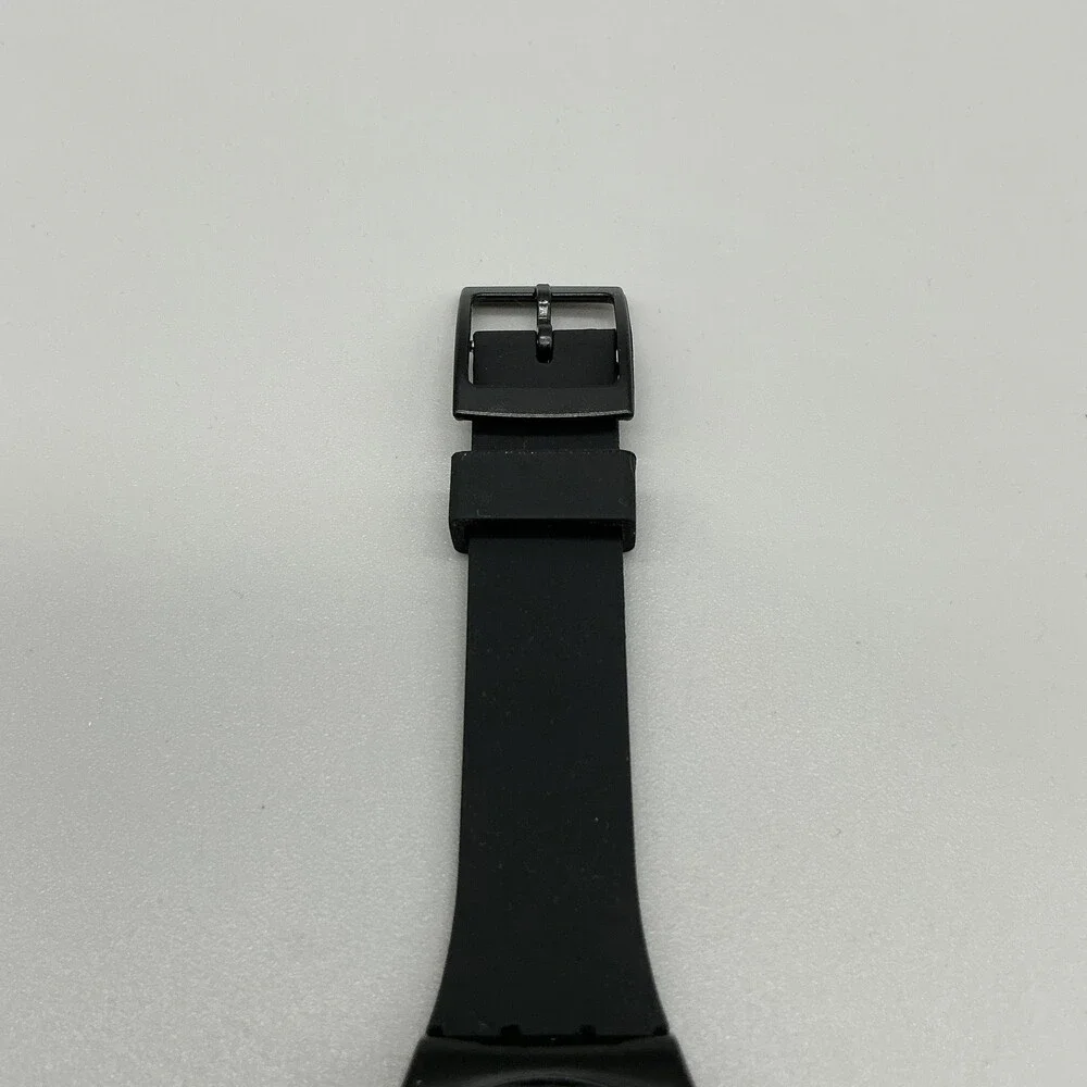 Swatch 1920 Mens Watch 34mm Black Dial Retro GB275 Swiss Analog New Battery